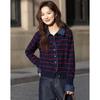 Demana Women's Striped Lapel Knit Top