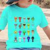 Nuova T-shirt Sprunki per Bambini Cartone Animato Gioco Sprunki Stampata Top Magliette Ragazzi Ragazze Casual Manica Corta T-shirt Estate Abbigliamento per Bambini