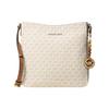 Michael Kors MK Jet Set Minimalist Monogram Commuter Fashion PVC Messenger Bag Women Bags Vanilla-White 30H6GTVM3V-VANILLA