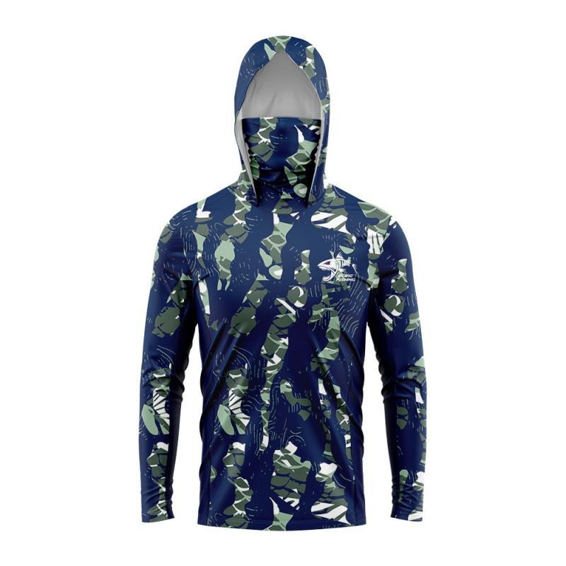 Fishing Suit Long-sleeved Breathable Sunscreen Top Print Camouflage