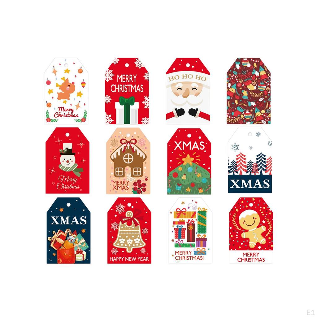 Christmas Tags Decor Creative Decorative Hang Gift Wrapping Hanging