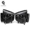 Retro Industrial Skull Rivet Motorcycle Front Saddlebag