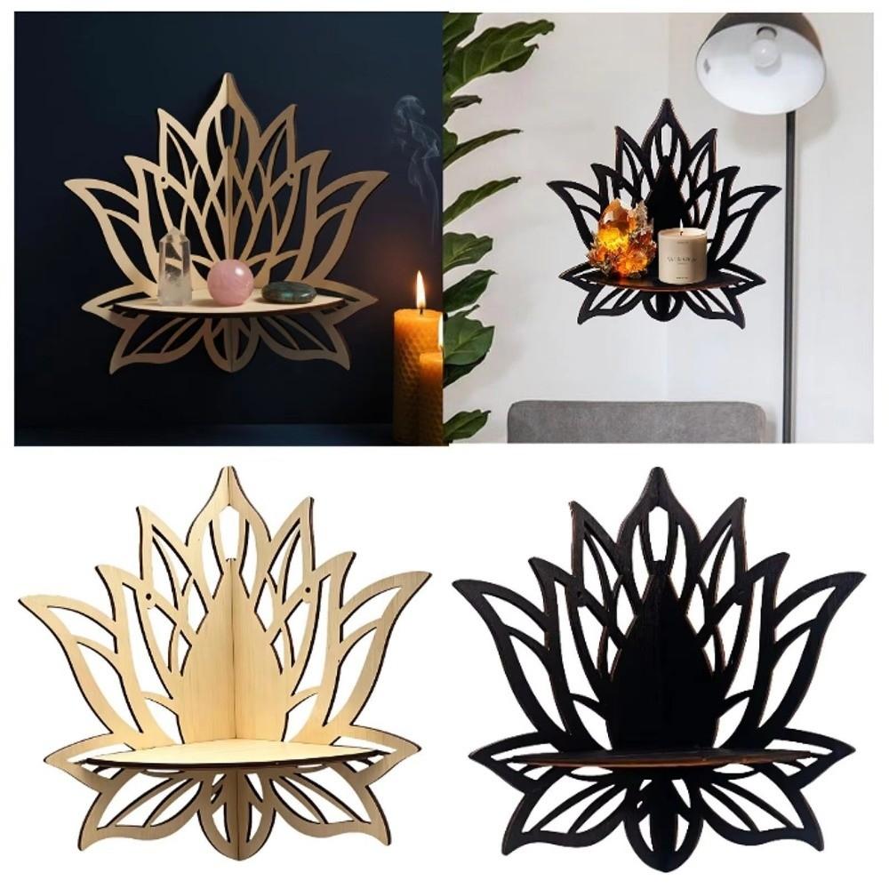 Wall-Mounted Flower Wall Shelf Hollowed Out Display Shelf Creative Butterfly Shaped Shelf  Bedroom