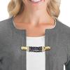 Fashion Pearl Fixed Strap Charm Safety Pin Brooch Beaded Cardigan Clip Suitable for Enhancing Style and Security