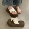 Thick-soled Height-increasing Women's Sandals New Styles of Beach Hermitage Shoes Slippers
