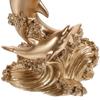 Decorative Dolphin Statue Resin Sea Animal Sculpture Handicrafts Golden Dolphin Ornaments  Gift