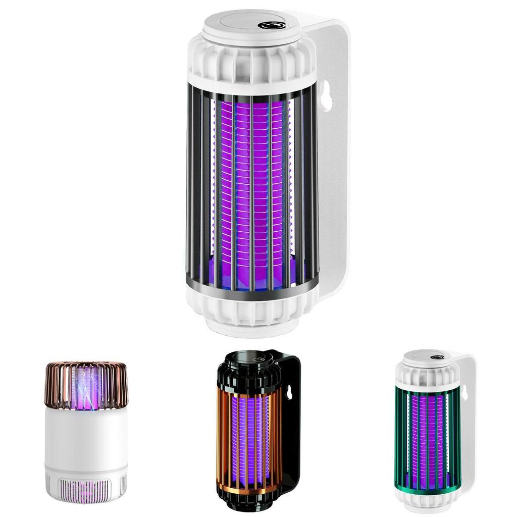 Elegant White Mosquito Killer Lamp Usb Rechargeable Portable Home Dorm Use