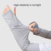 Arm Protection Long Ice Silk Sleeves Loose Cycling Gloves Sun Protection Sunscreen Arm Covers  Men