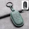 Leather Car Key Case Cover Keychain For Jeep Wrangler Commander Compass Patriot Renegade Cherokee grand cherokee Keyring