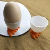 Egg Tray Cute Cartoon Egg Cups Egg Holder Chicken Feet Egg Boiling Container Cooking Supplies Stand Tool For Kitchen Bakery Home