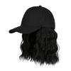 Adjustable Beret Cap with Hair Wig Women Dress Up Wig Hat Sunproof Baseball Cap