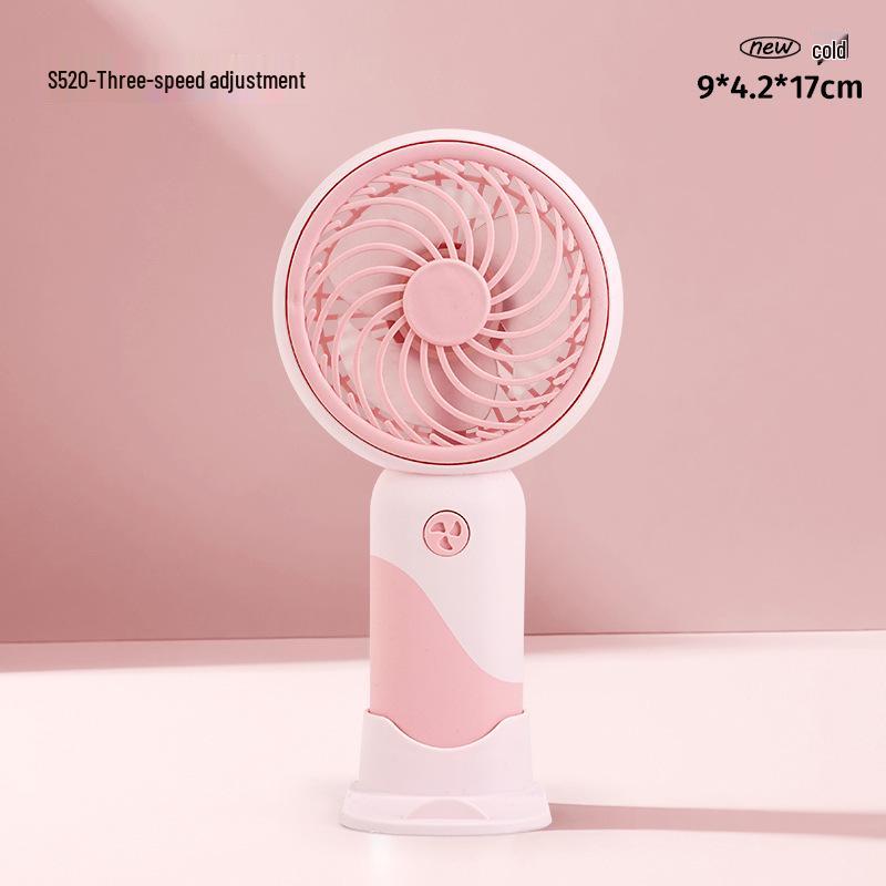 Rechargeable Mini USB Desk Fan: Portable, Strong Wind Handheld Electric Fan