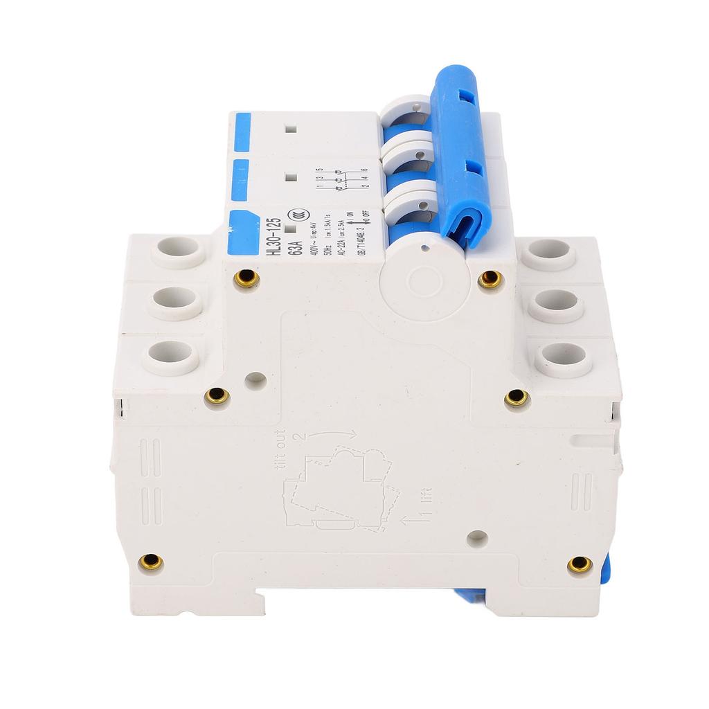 Isolator Circuit Breaker PC Flame Retardant 3 Pole Miniature Circuit Breaker 400V 63A