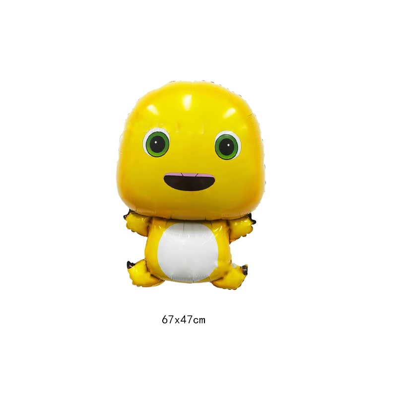 duangduang Cute Yellow dinosaur Balloon Girl Birthday Party supplies Arch Room Home Decoration Boy Gift baby Shower