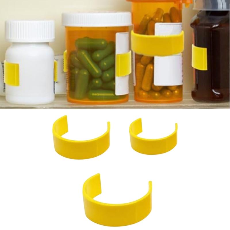 9/18/36pcs Medicine Bottle Clips For Effortless Pills Organization And Identification with Marker for Home and Travel Use