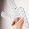 Bookmark Ruler for Rings Notebook 6 Hole A5 Personal Size Elastic Drawing Tool Soft Plastic Partition For Planner And Organizer