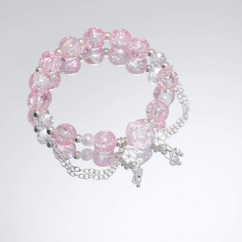 Mori Style Mermaid Crystal Bracelet - Sweet, Versatile Design for Women, Students, and Best Friends.
