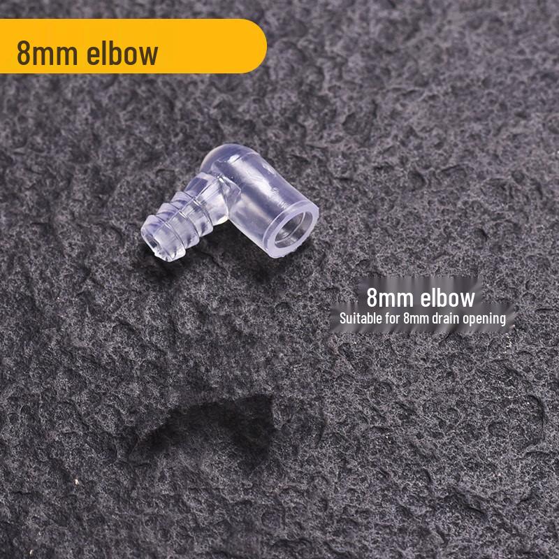 

12mm Tea Tray Drainage Elbow Connector, 4-Pack