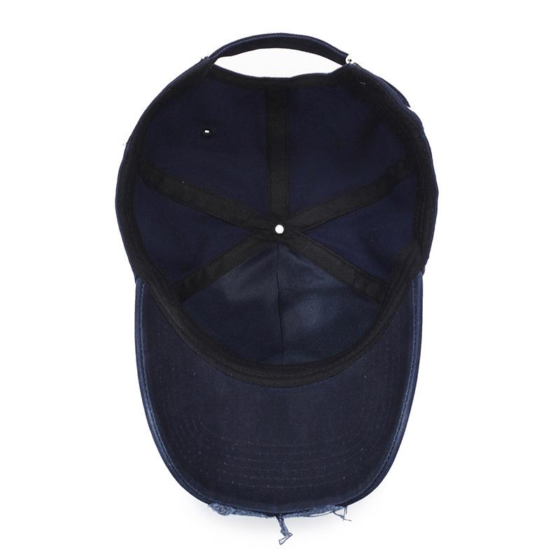 Chic and Functional  Distressed Baseball Cap: Your Go - to for Leisure & Sports