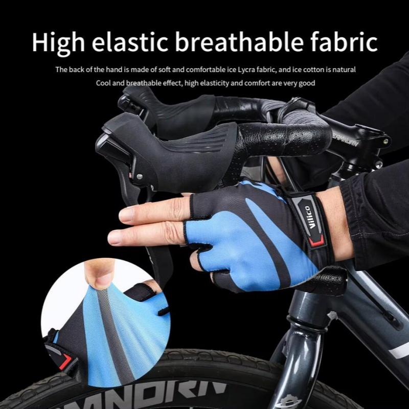 Summer Professional Level Outdoor Half Finger Cycling Gloves Anti Slip Wear-resistant Breathable Comfortable Bicycle Gloves