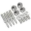 4pcs/set Car USA Italy Germany British Flag Metal Screws License Plate Bolts Auto Universal Car Accessories For VW BMW