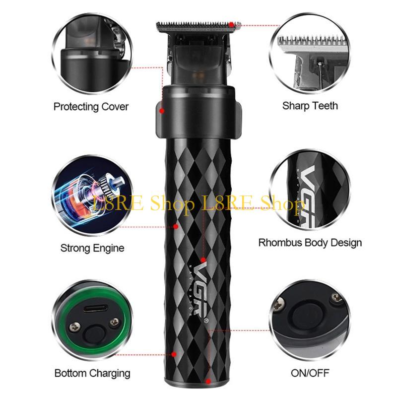 L8RE Electric Hair Clippers Cordless Rechargeable Barber Grooming