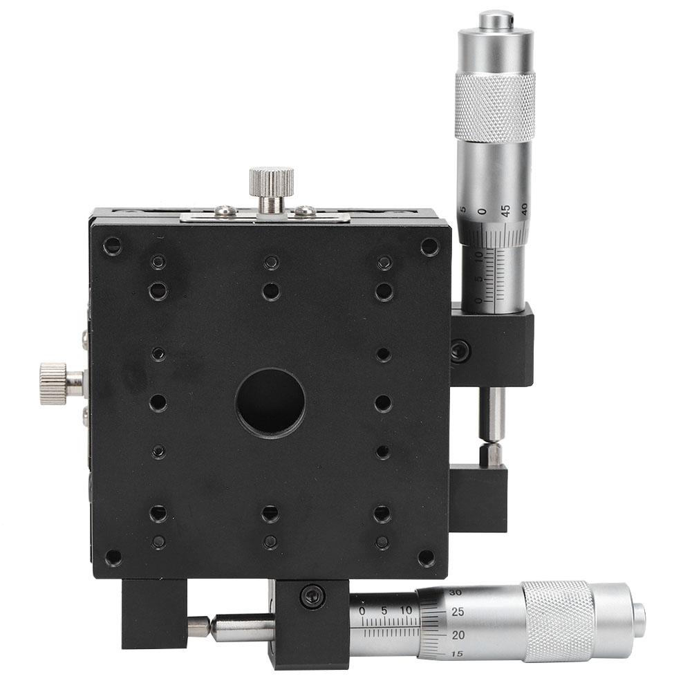 XY Micrometer Manual FinE Tuning Cross Roller Precision Linear Stages 80*80*40mm