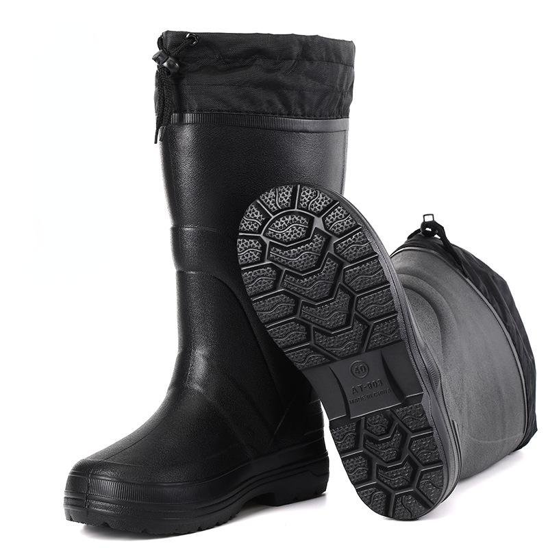 Men Rain Boots High Quality EVA Non-slip Rain Boots Platform Men Snow Boots Winter Warm Waterproof Shoes Men Work Shoes