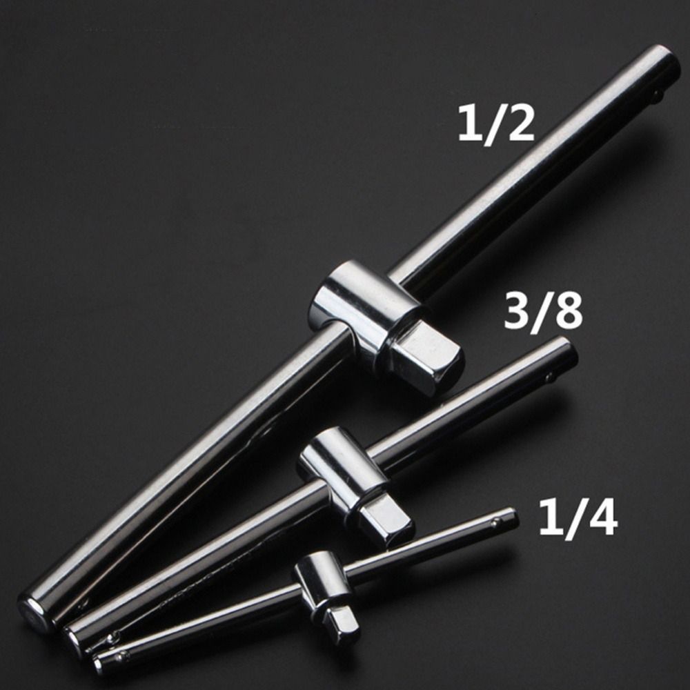 1Pcs Extension Socket Wrench 1/4" 3/8" 1/2" Drive Sliding Rod New T Bar Socket Adapter