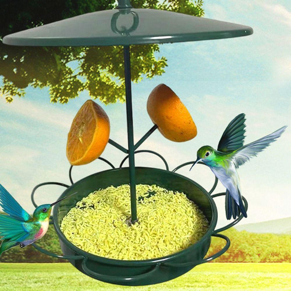 Waterproof Metal Wild Bird Feeder Detachable Bird Bathtub Bird Bowl Hanging Bird Feeders  Farm