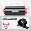 EVIL ENERGY Inline Fuel Filter 100 Micron With 6AN 8AN 10AN Adapter&Bracket Clamp 50MM Universal Red