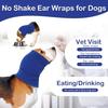 Nanaki Upgraded Dog Calming Hoodie Anxiety Relief, No Shake Ear Wraps for Dog, Soft Dog Hematoma Ear Wrap Anti-slip Dog Head Muffs Ear Protection Dog