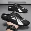 2024 Spring Men's Trendy Korean Style Casual Canvas Moccasins - Versatile Half-Slippers