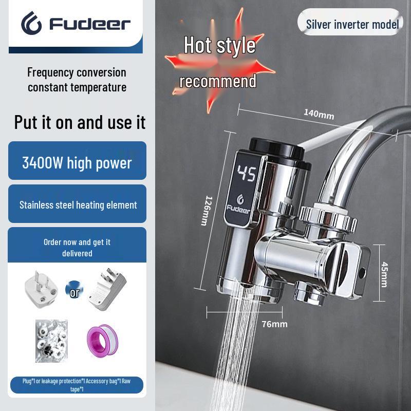 Instant Electric Water Faucet - Quick 3-Second Heating, Hot & Cold Dual-Use, Compact Design for Easy Installation