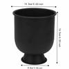 Vintage Iron Goblet Planter Iron Metal Flower Vase Durable Tabletop Plant Pot  Home Decor