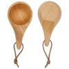 Kaffeetasse aus Kautschukholz, nordischer Stil, Holztasse, Wikinger-Kaffeetasse, tragbare Holztasse für Partys