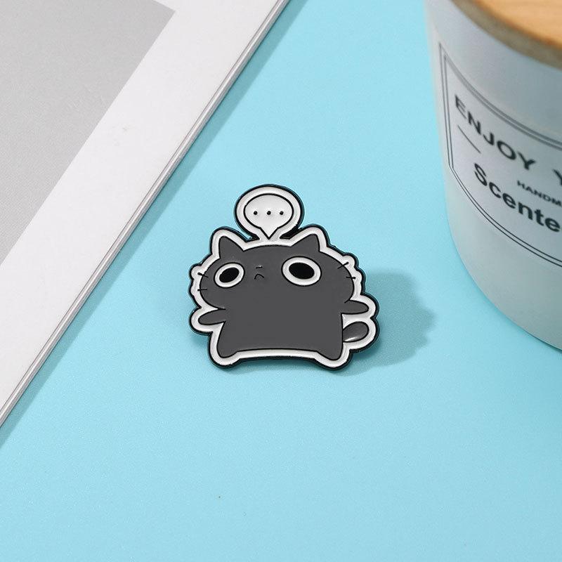 Cute Cartoon Cat Anime Enamel Alloy Brooch Waist Tightening Anti Exposure Badge Pin Decoration For Clothing Backpack Jacket Accessory