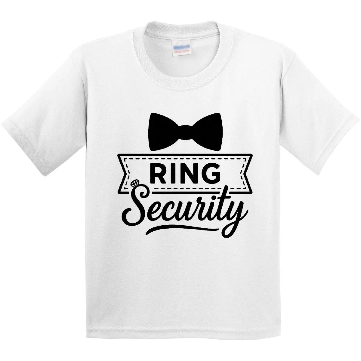 Inktastic Ring Security Funny Wedding Bowtie Youth T-Shirt Tee Kids Children 130