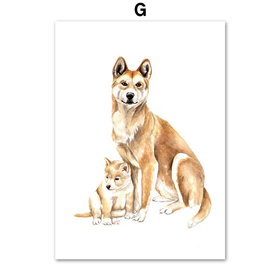 Aquarell Tiere Poster Koala Vogel Känguru Schnabeltier Kindergarten Wand Kunstdruck Leinwand Malerei Wand Bilder Baby Kinder Zimmer Dekor