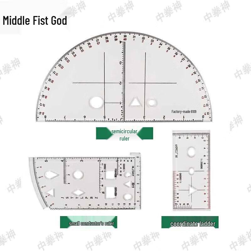 Artillery Commander s Map Reading Ruler Set