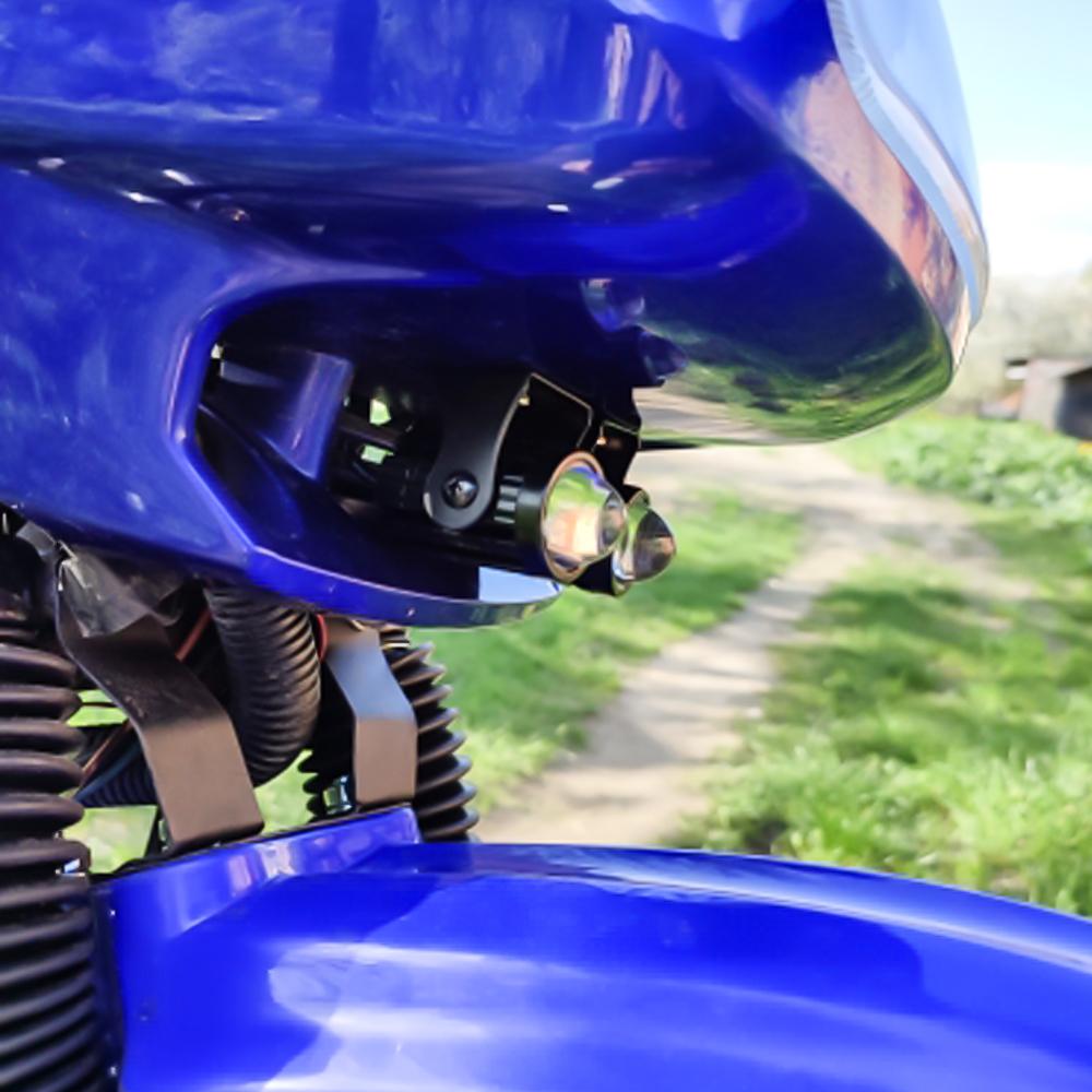 Motorcycle Auxiliary LED Headlights Spotlights Mini Projector Fog Light Front Driving Lamp White 6000K Yellow 3000K Accessories