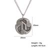 Vintage Norse Rune Necklace Viking Jewelry Stainless Steel Pendant Wicca Amulet Gift for Men Women