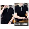 Men S Summer Short Sleeve Polo Shirt Loose Fit Breathable Top