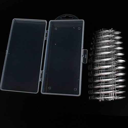 

Transparent nail tips oval 240 pieces handmade nail tips oval nail tips