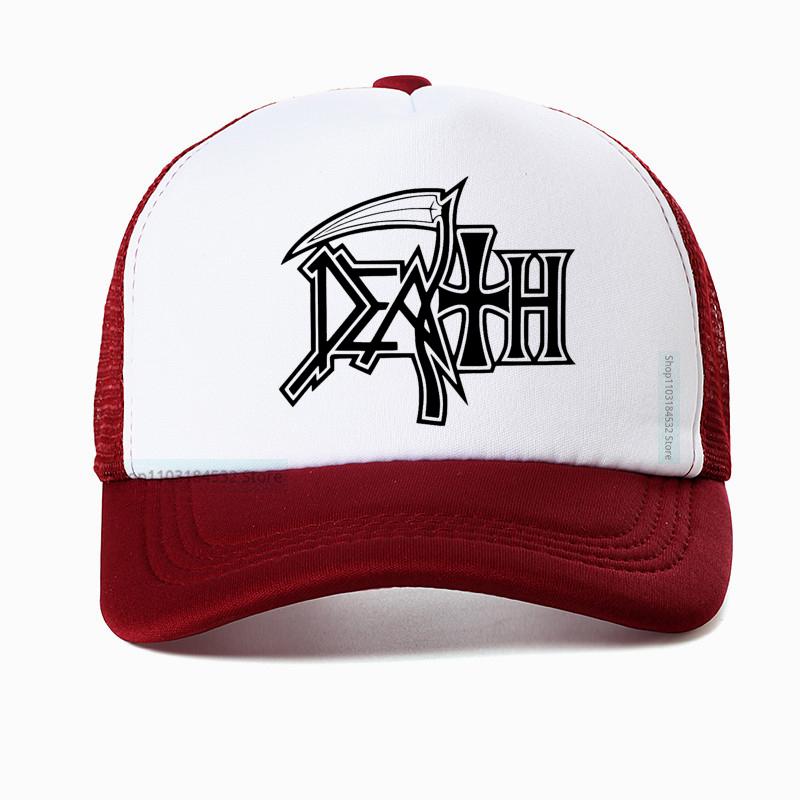 Death Metal Band Baseball Cap Rock Fan Hat Summer Fashion Unisex Mesh Breathable Sun Hats Outdoor Casual Trucker Caps