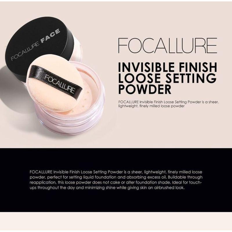 FOCALLURE - Invisible Finish Loose Setting Powder - 3 Colors