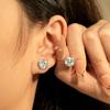 New 14K Gold Filled Moissanite Stud Earrings for Women &  Four Claw Earrings Engagement Wedding Anniversary Party Gift