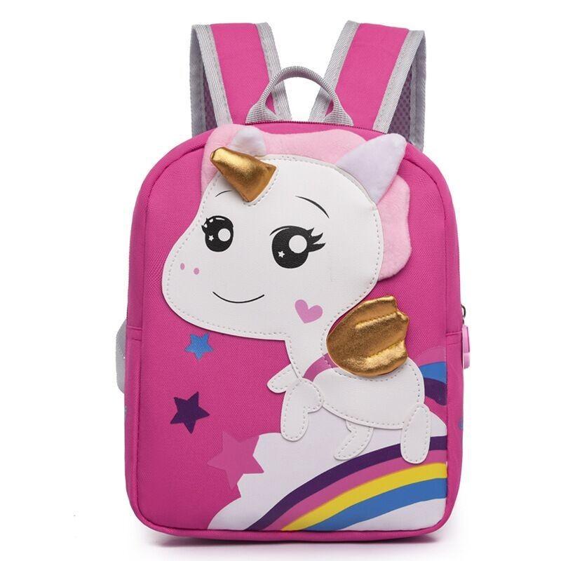 Trendy Durable Nylon Kids Backpack With Cartoon Design For School And Travel