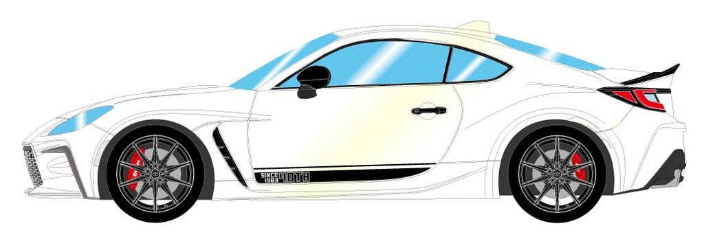 Makeup EIDOLON 1/43 Toyota GR86 40th Anniversary Limited 2023 Crystal White Pearl Finished Model