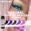 1PC Colorful Eyelash Mascara EyeLashes Extension Curling Lengthen White Purple Cosplay Makeup Glitter Point Diamond Mascara